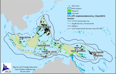Coral Triangle MPA map