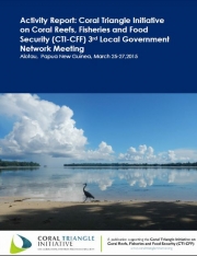 Activity Report: Coral Triangle Initiative on Coral Reefs, Fisheries and Food Security (CTI-CFF) 3rd Local Government Network Meeting