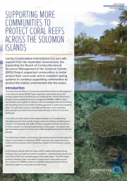 Brochure: Supporting More Communities to Protect Coral Reefs Across The Solomon Islands